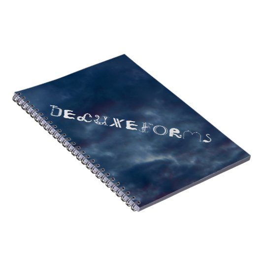 Colorful Blue Skies Notitieboek (Rechterzijde)