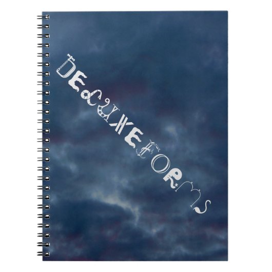 Colorful Blue Skies Notitieboek (Voorkant)