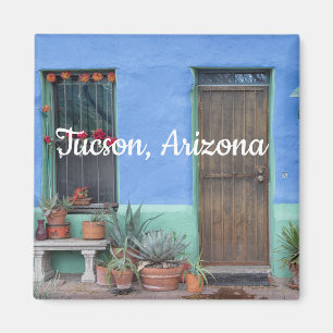 Colorful Blue Southwest home Tucson, Arizona Magneet