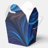 Colorful Blue Swirl Pattern Bedankdoosjes (Geopend)