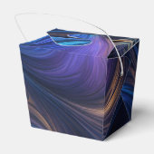 Colorful Blue Swirl Pattern Bedankdoosjes (Achterkant)