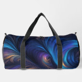 Colorful Blue Swirl Pattern Plunjezak (Achterkant)