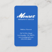 Colorful Blue Waterverf Daisy Bouquet Elegant Visitekaartje (Achterkant)