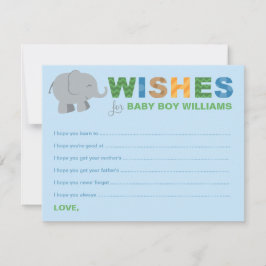 Colorful Blue Wishes for Baby Boy Oerwoud Animals