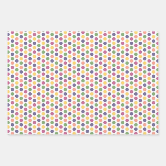 Colorful Blue, Yellow, Green and Pink Pattern Inpakpapier Vel (Voorkant)