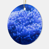 Colorful Blue Zee Anemone Marine Life Keramisch Ornament (Links)