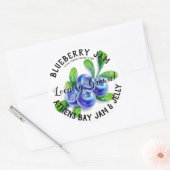 Colorful Blueberry Jam Product Business Label (Envelop)