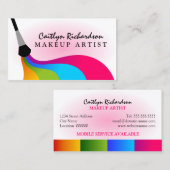 Colorful Blush Makeup Artist Visitekaartje (Voorkant / Achterkant)