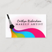 Colorful Blush Makeup Artist Visitekaartje (Voorkant)