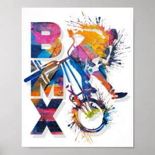 Colorful Bmx Bike   Bmx-Poster Poster