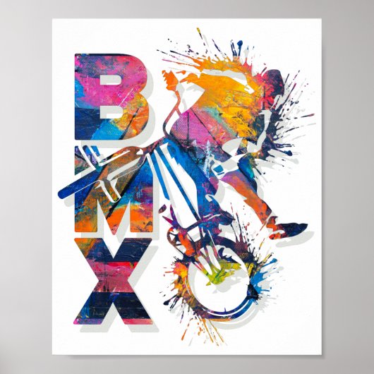 Colorful Bmx Bike | Bmx-Poster Poster (Voorkant)