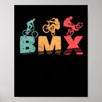 Colorful BMX Biker Funny Bicycle Motocross-fietser