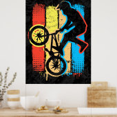 Colorful Bmx Poster - Bmx Bike - Bmx Bicycle (Keuken)