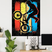 Colorful Bmx Poster - Bmx Bike - Bmx Bicycle (Thuiskantoor)