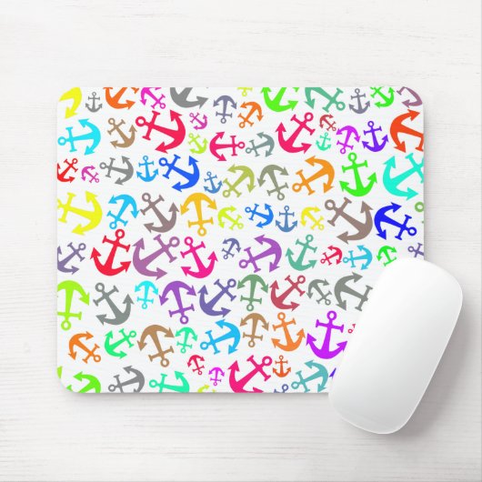 Colorful Boat Anchor Pattern Muismat (Met muis)