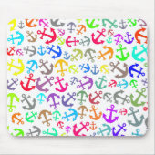 Colorful Boat Anchor Pattern Muismat (Voorkant)