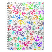Colorful Boat Anchor Pattern Notitieboek (Voorkant)