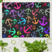 Colorful Boat Anchor Pattern Theedoek (Gevouwen)