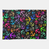 Colorful Boat Anchor Pattern Theedoek (Horizontaal)