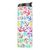 Colorful Boat Anchor Pattern Thermosbeker (Gedraaid links)