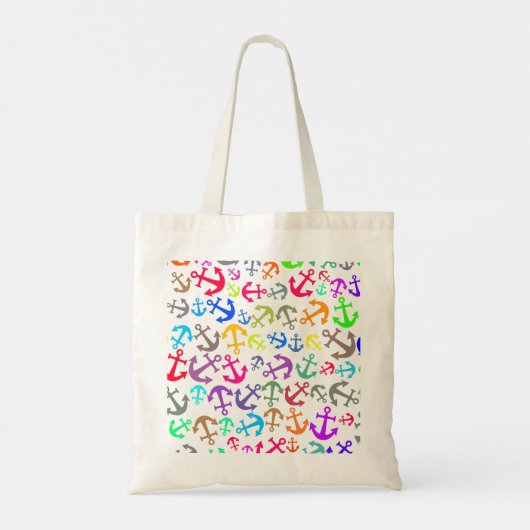 Colorful Boat Anchor Pattern Tote Bag (Achterkant)