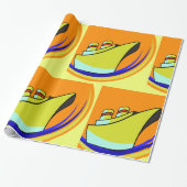 Colorful Boat Cadeaupapier (Uitgerold)