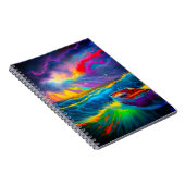 Colorful Boat Scene Notitieboek (Rechterzijde)