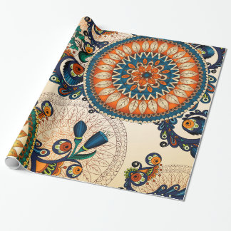 Colorful Bohemian Boho MOD Hippy Chic Pattern Cadeaupapier