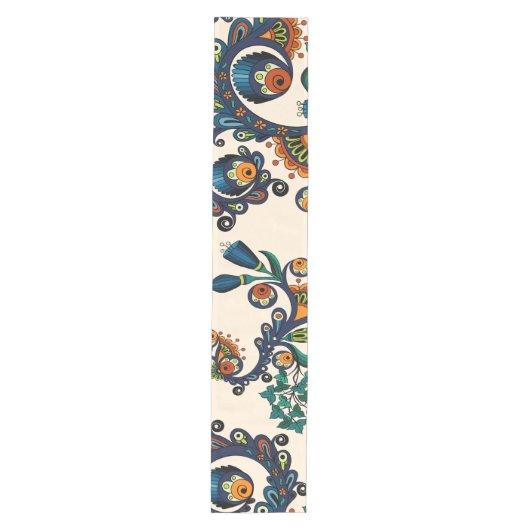 Colorful Bohemian Boho MOD Hippy Chic Pattern Medium Tafelloper (Voorkant)