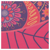 Colorful Bohemian Boho MOD Hippy Chic Pattern Stof (Close Up)