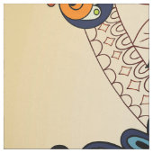 Colorful Bohemian Boho MOD Hippy Chic Pattern Stof (Swatch)