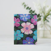 Colorful Bohemian Floral Briefkaart (Staand voorkant)