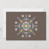 Colorful Bohemian Mandala Wedding Invitation Kaart (Achterkant)