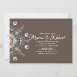 Colorful Bohemian Mandala Wedding Invitation Kaart