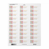 Colorful Bohemian Paisley Etiket (Full Sheet)