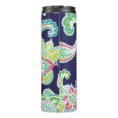 Colorful Bohemian Paisley Monogram Thermosbeker (Achterkant)