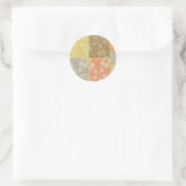 Colorful Bohemian Patchwork Ronde Sticker (Tas)