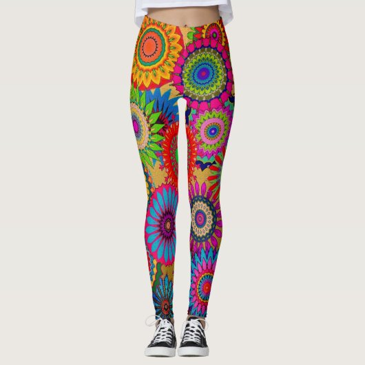 Colorful Bohemian Style-Leggings Leggings (Voorkant)