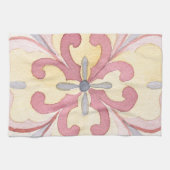 Colorful boho artistieke Elegant waterverf floral Theedoek (Horizontaal)