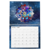 Colorful Boho Celestial Mandalas Waterverf Stars Kalender (Jan 2027)
