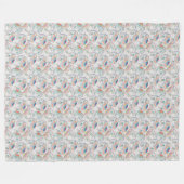 Colorful Boho Elephant Print Blanket Fleece Deken (Voorkant (Horizontaal))