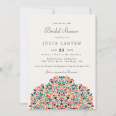 Colorful Boho Ethnic Accent Bridal Shower Kaart (Voorkant)