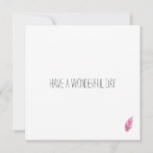 Colorful Boho Feathers Happy Birthday Kaart (Achterkant)