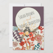 COLORFUL BOHO FLORAL KAART (Achterkant)