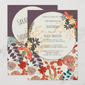 COLORFUL BOHO FLORAL KAART (Voorkant / Achterkant)