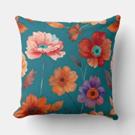 Colorful Boho Floral Kussen