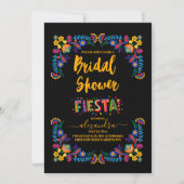 Colorful Boho Floral Mexican Fiesta Vrijgezellenfe Kaart (Voorkant)