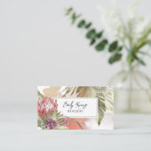 Colorful Boho Floral Visitekaartje (Staand voorkant)