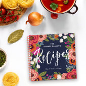 Colorful Boho Flowers Recipes Notitieboek