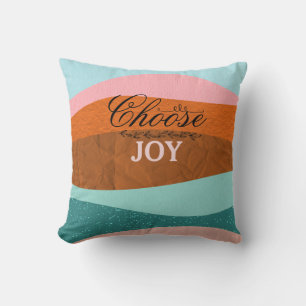 Colorful Boho Inspirerend Positief Citaat Kussen